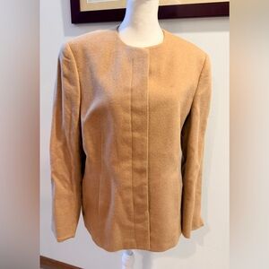 VINTAGE: Paul Stewart New York | ladies blazer camel hair jacket. Size: 12